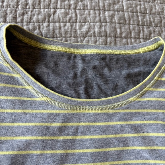 Lululemon 2 in 1 Reversible Gray & Yellow Long Sleeve Top | S - Picture 4 of 10